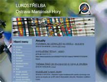 Tablet Screenshot of lukostrelba.info